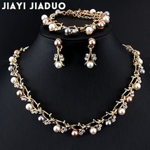 Jiayijiaduo Hot Imitation  Wedding Necklace Earring Sets Bridal Jewelry ... - $21.27