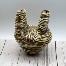 Portuguese Studio Pottery Sculptural Vase Irregular Shape, Handmade Abst... - £188.54 GBP