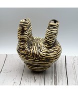 Portuguese Studio Pottery Sculptural Vase Irregular Shape, Handmade Abst... - £188.54 GBP