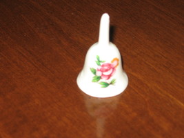 Miniature Bell-Bone China-Rose-Original Foil Sticker-Taiwan - $6.79 CAD