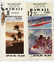 2 Hawaii Tour Brochures Pan American Airways 1967 - £18.57 GBP