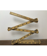 Vintage Craftsman Extension Folding Ruler 3931 Carpenter 72&quot; Wood &amp; Bras... - €18,74 EUR