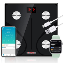 5Core Digital Bathroom Scale for Body Weight Fat Rechargeable 400 lb/180kg - £14.74 GBP
