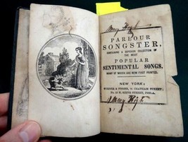 1800s Antique Parlour Songster W Sketch Victorian Love Songs Mary High Phila Pa - £98.88 GBP
