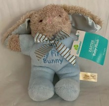 Dan Dee Blue “My First Bunny” Plush Easter Stuffed Rattle Lovey Toy Dandee New - $20.99