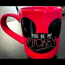 New Disney Store 2 Sided Red Mug You Be My Mickey&quot; &amp; I’ll Be Your Minnie” - £9.42 GBP