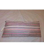 DKNY Ribbon Stripe deco pillow Watercolor Field NWT - $38.35
