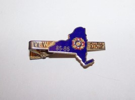 1985-86 Vintage Vfw Veterans Foreign Wars Tie Clasp Bar Ew York Ny On The Move - £4.63 GBP