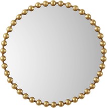 Marlowe Metal Spherical Frame Round Mirror For Living Room - Home Accent, Ready - $186.92