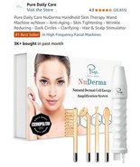 Pure Daily Care NuDerma Handheld Skin Therapy Wand Machine w/Neon – Anti... - $97.39 CAD