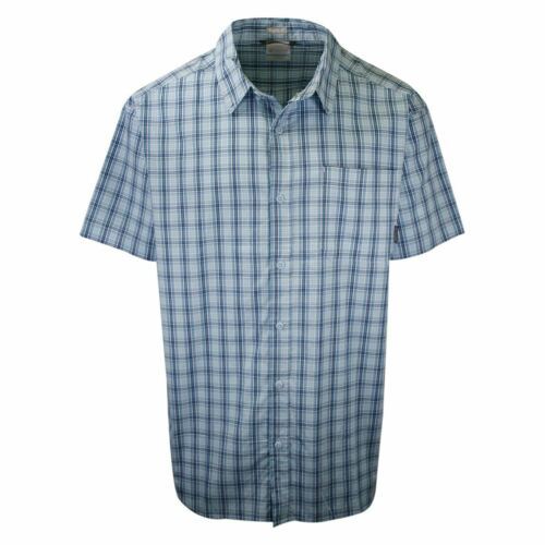 Primary image for Columbia Men's Light Blue Rapid Rivers II Plaid S/S Shirt (463) Size XL