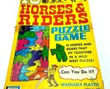 1969 Lakeside Toys, 18 HORSES &amp; RIDERS Puzzle Game, Complete, # 8309 - $14.22
