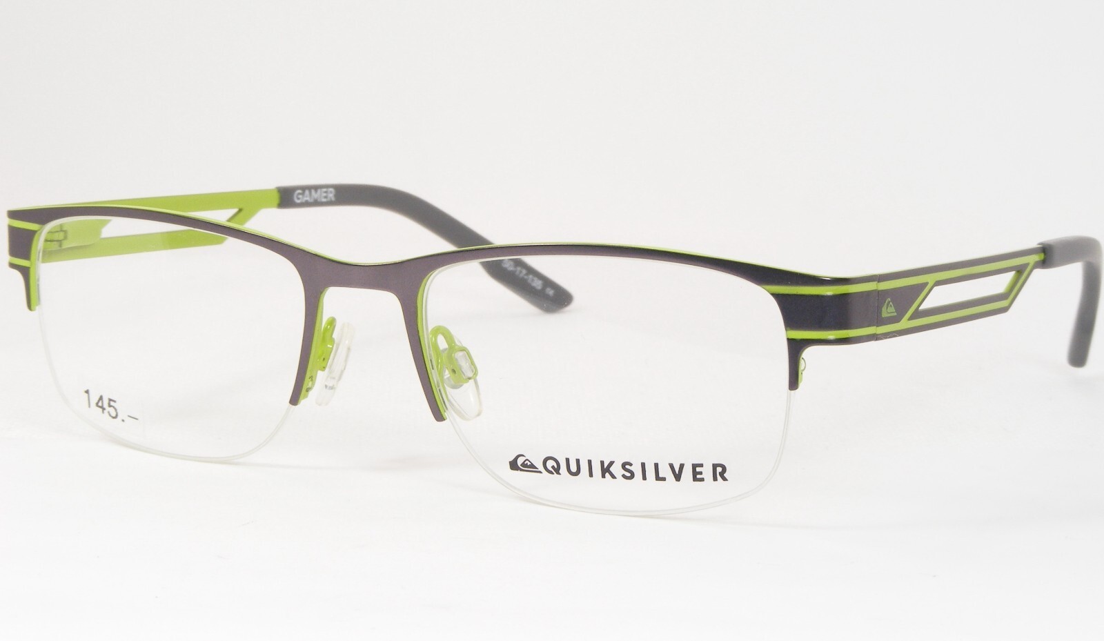 QUIKSILVER GAMER EQYEG03052/AYEL Grey /Kiwi EYEGLASSES GLASSES FRAME 50-... - $97.17
