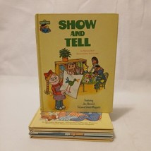 Lot of 5 Vintage 1980s SESAME STREET Book Club Hardcover Children&#39;s Books - £7.08 GBP