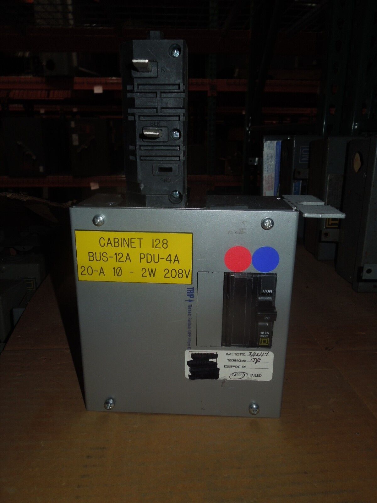 StarLine Busway Tap Box CBDCT5E12-30-L620C-4 20A 2p 208Y/120V 10k Red/Bl... - $125.00