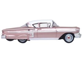 1958 Chevrolet Impala Sport Cay Coral Pink Metallic with White Top 1/87 ... - $35.18 CAD