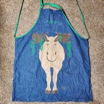 Vintage Kitchen Cooking Apron Full Moose From Maine Blue Jean Material - $204.83 MXN