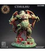 3D Printed Clay Cyanide Cthulhu Great Old Gods Ragnarok D&amp;D - $793.91 MXN