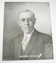 Antique 1918 Woodrow Wilson Portrait Poster E.G. Renesch Chicago 20&quot; x 1... - £55.03 GBP