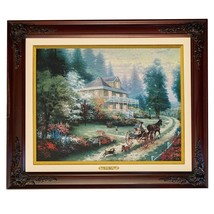 Thomas Kinkade &quot;Sunday at Apple Creek&quot; Framed Lithograph Print on Canvas. Certif - £158.97 GBP