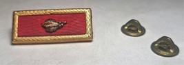 WW2 US Army Military Meritorious Unit Commendation Ribbon Bar w/ Brass O... - £5.70 GBP