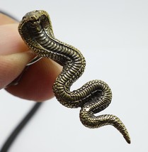 KING COBRA SNAKE THAI BRASS PENDANT AMULET LIFE PROTECTION TALISMAN HIP ... - $31.55