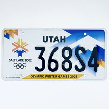 2002 United States Utah Olympic Winter Games Passenger License Plate 368S4 - £17.04 GBP