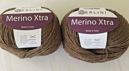 2 Balls - Berlini MERINO XTRA - DK wt - 100% Merino  yarn #4 Acorn - £10.04 GBP