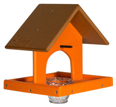 Oriole Bird Feeder With Tray, Jelly Jar &amp; Orange Spike - Custom Poly Colors Usa - £56.06 GBP+