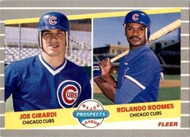 1989 Fleer Joe Girardi Rolando Roomes #644 Prospects Baseball Card - $1.39