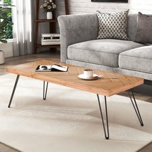Modern Coffee Table, Easy Assembly Tea Table, Cocktail Table - Ash Wood ... - £128.15 GBP
