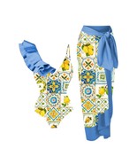 Women Vintage Print Summer Beach Art Print  Swimsuit - $36.95