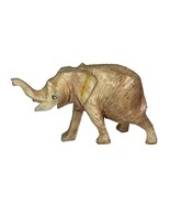 Vintage Miniature Resin Elephant Figurine Trunk Up Tiny Lucky Elephant - $7.92