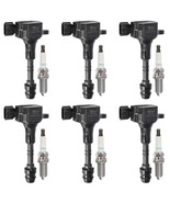 Vplus Set of 6 Ignition Coils UF349 &amp; Spark Plugs 4469 Compatible with N... - $101.76 CAD