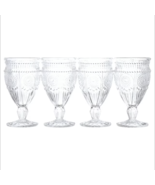 The Pioneer Woman Adeline 12-Ounce Footed Glass Goblets, Set of 4, Clear - $434.64 MXN