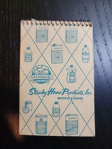Vintage 1957 Stanley Home Products Westfield Mass Advertising Notebook - £15.77 GBP