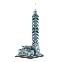 The Taipei 101 tower Toy Set 2542 bricks/monument in Taipei Taiwan... - $46.16