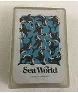 Sea World Playing Cards Mini Deck Clear Storage Case Theme Park Souvenir... - $14.80