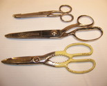 LOT OF VINTAGE SCISSORS PINKING SHEARS WISS RICHARDS OF SHEFFIELD ENGLAND - $44.98