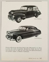 1954 Magazine Photo 1946 &amp; 1948 Hudson Cars New Styling for 1955 - £8.68 GBP