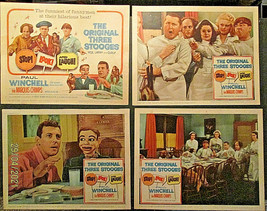 THREE STOOGES: (STOP LOOK AND LAUGH) ORIG,1960 MOVIE CARD LOBBY CARD SET - £270.34 GBP