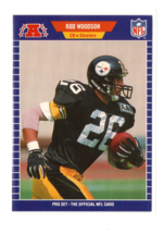 1989 Pro Set Football Rod Woodson #354 Pittsburgh Steelers Rookie RC HOF NM - £1.53 GBP