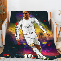 Sofa Blankets for Winter Cristiano Ronaldo Microfiber Bedding Custom Warm Knee B - £20.89 GBP