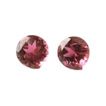 100 % Natural 0.42 Carats TCW Pink Tourmaline Round faceted Earth Mined Quality  - £78.32 GBP
