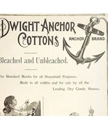 1895 Dwight Anchor Cottons Victorian Muslin Minot Hooper Advertisement 5... - $368.02 MXN