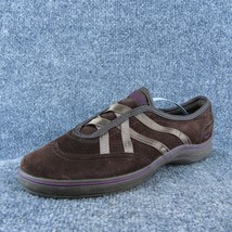 Keds  Women Sneaker Shoes Brown Leather Slip On Size 8 Medium - £19.57 GBP