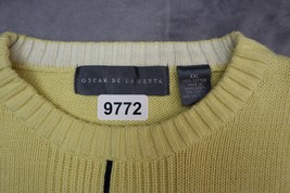 Oscar De La Renta Pullover Men XXL Yellow Black Lightweight Casual Crewn... - $22.75