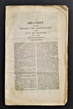 1842 antique JULY 4th ORATION of BOSTON MA horace mann patriotic history - £53.62 GBP