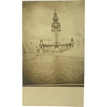 RPPC Vintage Postcard, Tower and fountains, San Francisco(?), California - $19.99