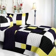 [King] Brand New Vermicelli-Quilted Patchwork Quilt Set Full/Queen - £77.68 GBP